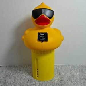 GAME Solar Derby Duck Pool Chlorinator Solar Powered LED Light Up Dispenser NEW